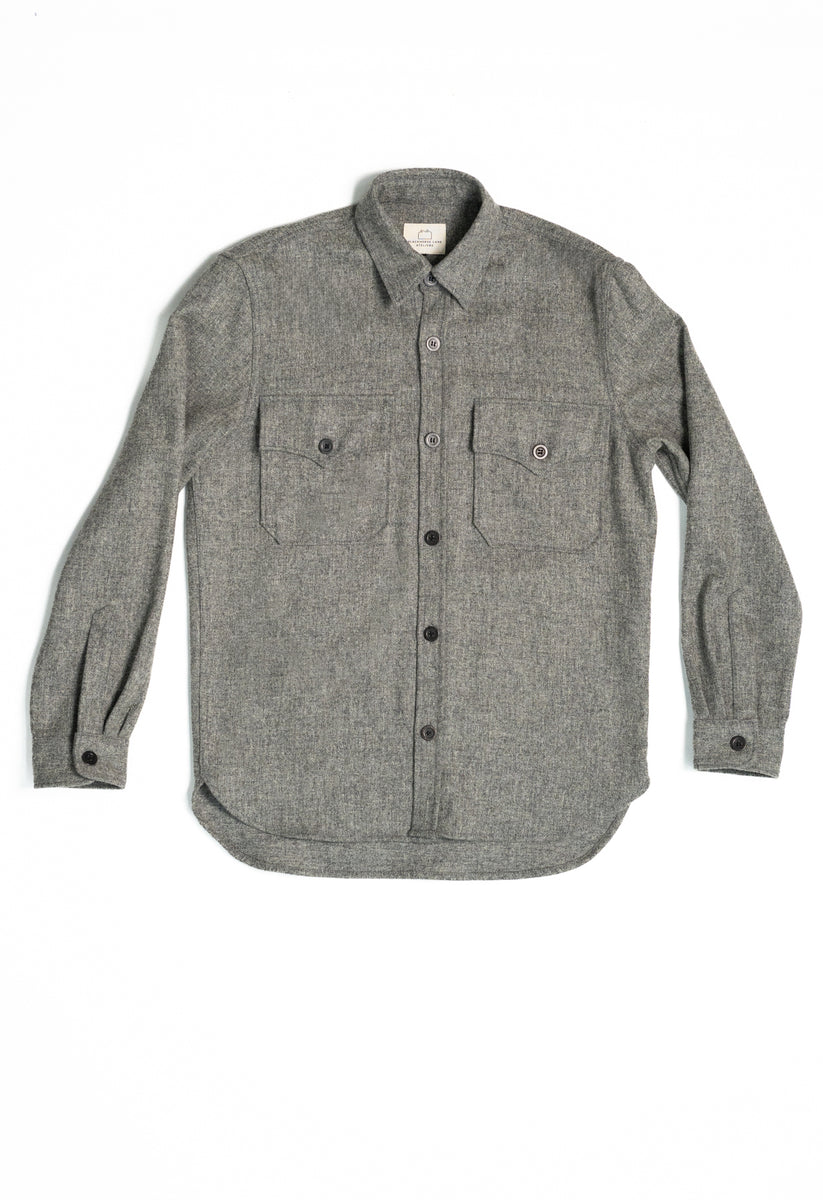 EC3 Men's Wool CPO Shirt Grey – Blackhorse Lane Ateliers