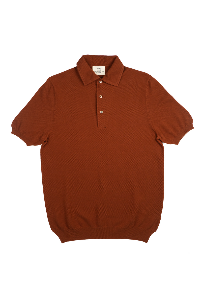 the toé】Herald Short Sleeve Polo Knit Herald Short Sleeve Polo