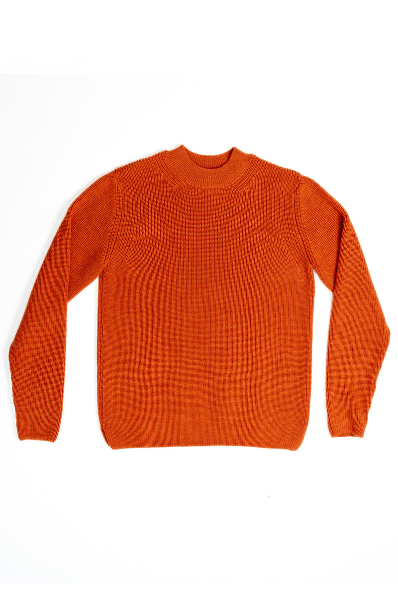 Mens burnt orange on sale sweater