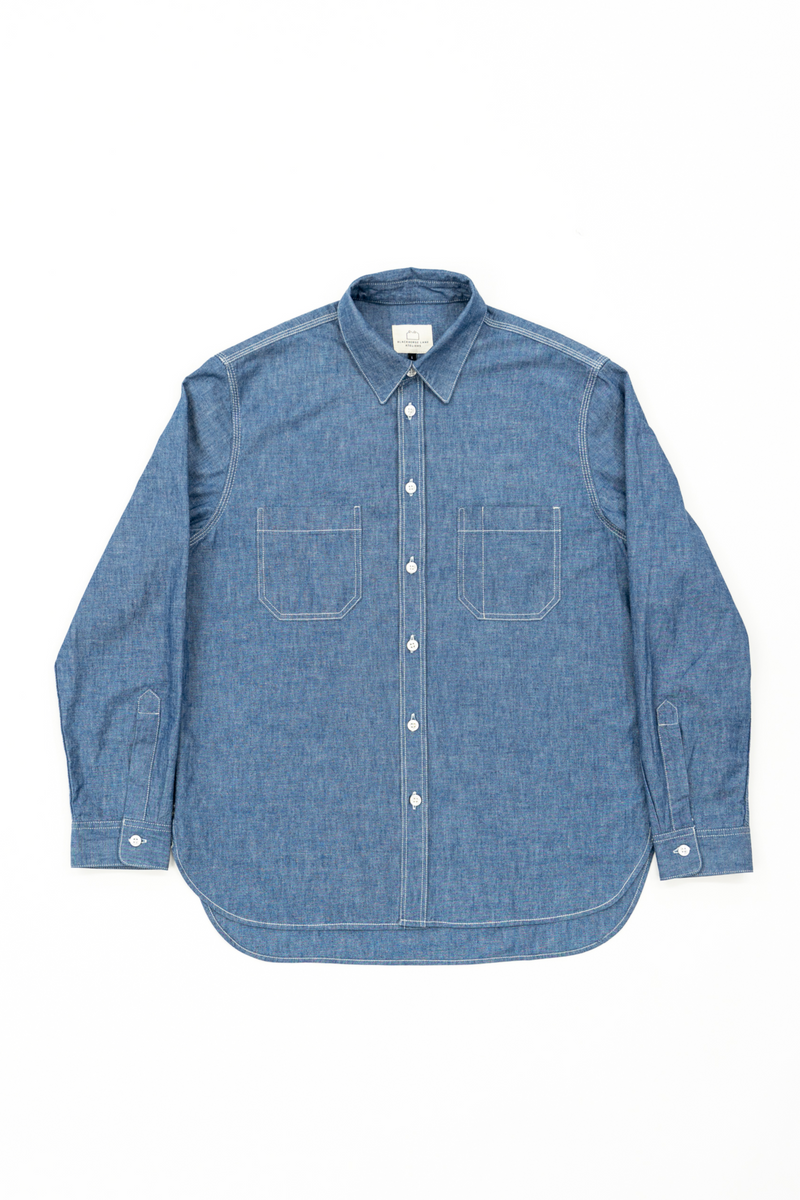 E16 MENS CHAMBRAY 6oz WORKSHIRT | Blackhorse Lane Ateliers