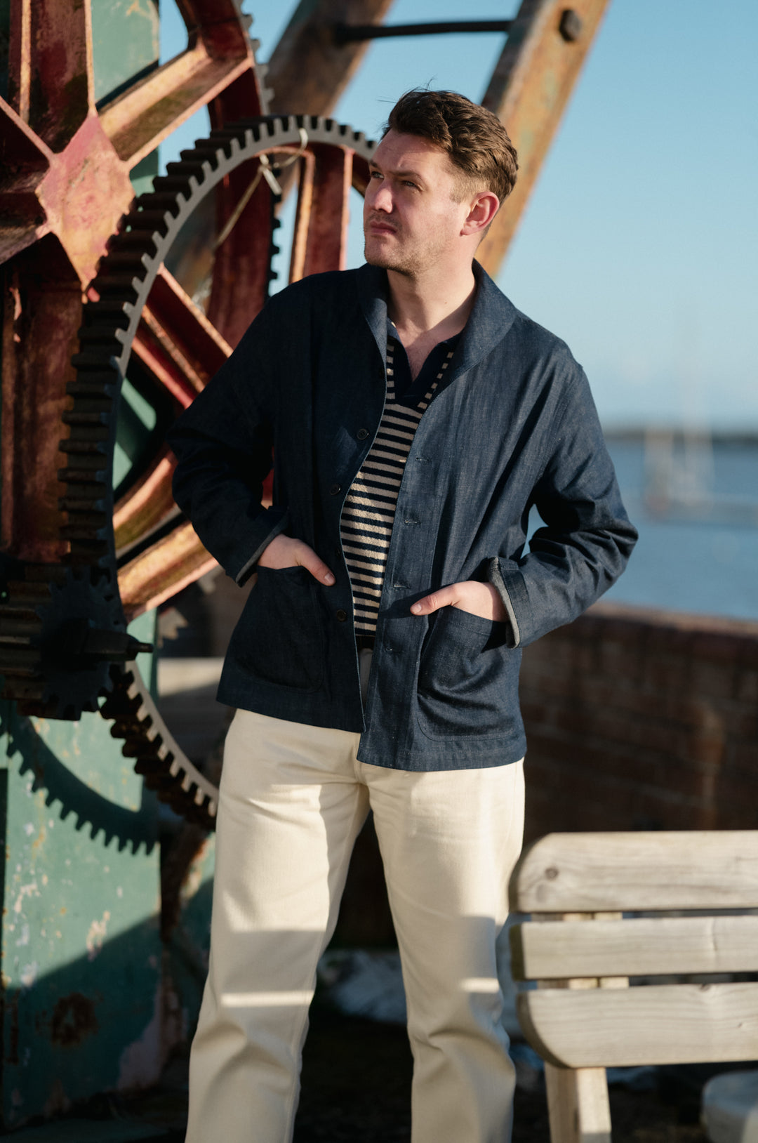 【美品】RAINMAKER STANDUP SHAWLCOLLARJACKET RAINMAKER STAND UP SHAWL COLLAR JACKET /