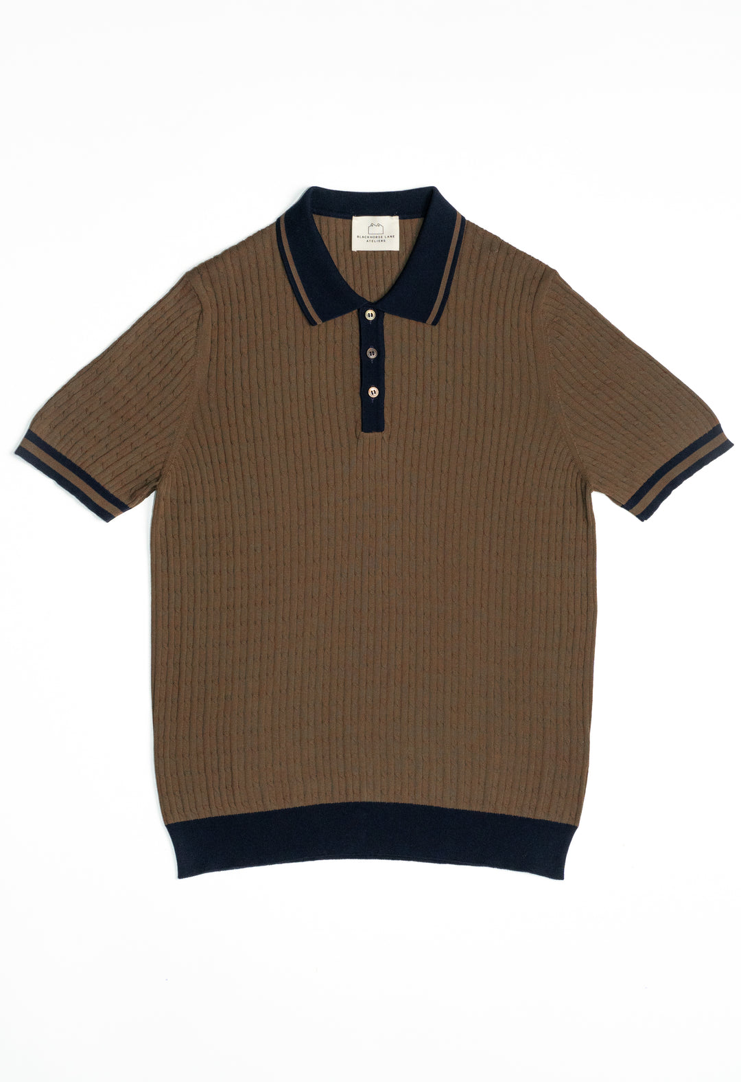 MY___ マイ BEARD SHORT POLO KNIT 使いこなそ