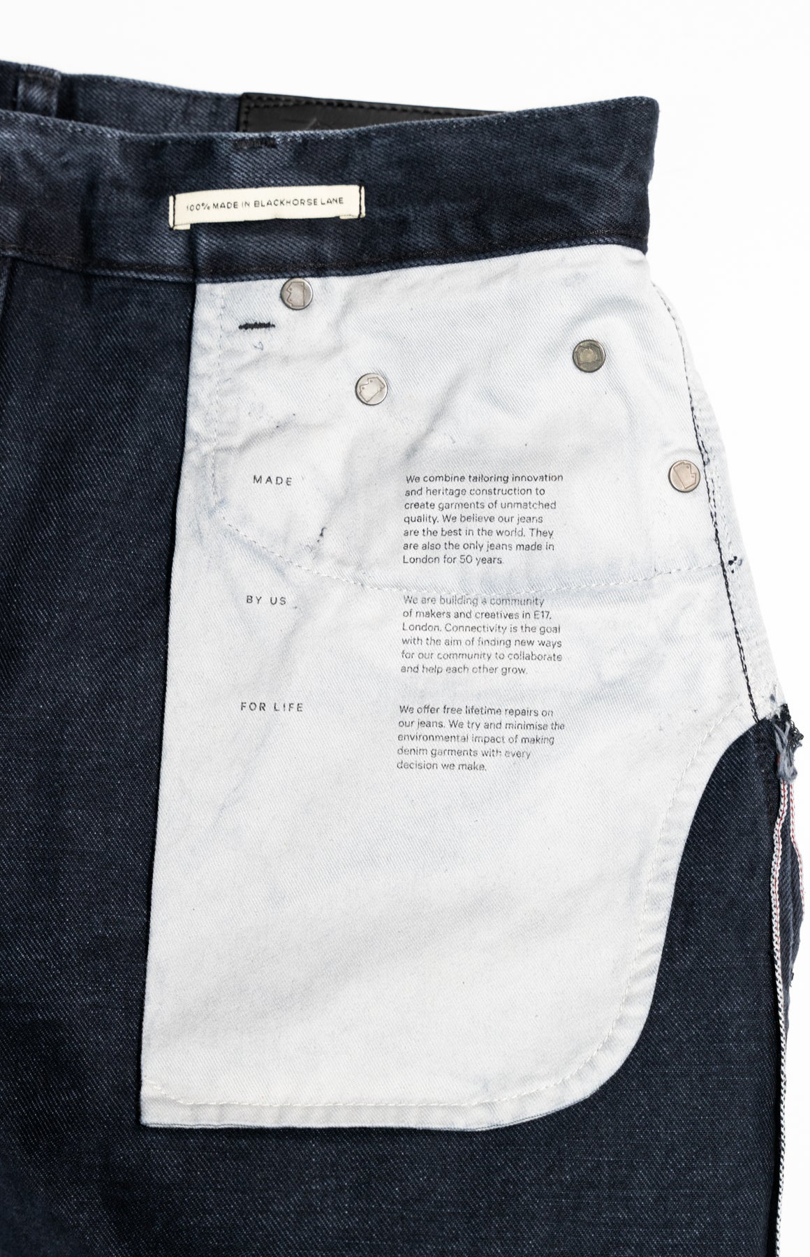 Blackhorse Lane Ateliers E10 Classic Straight Washed Black 15oz
