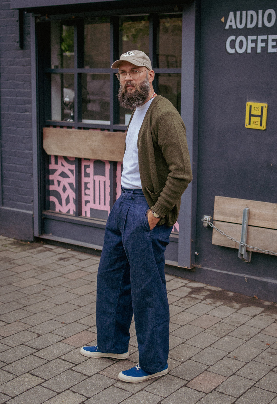 E4 13oz Denim Pleated Trouser | Blackhorse Lane Ateliers