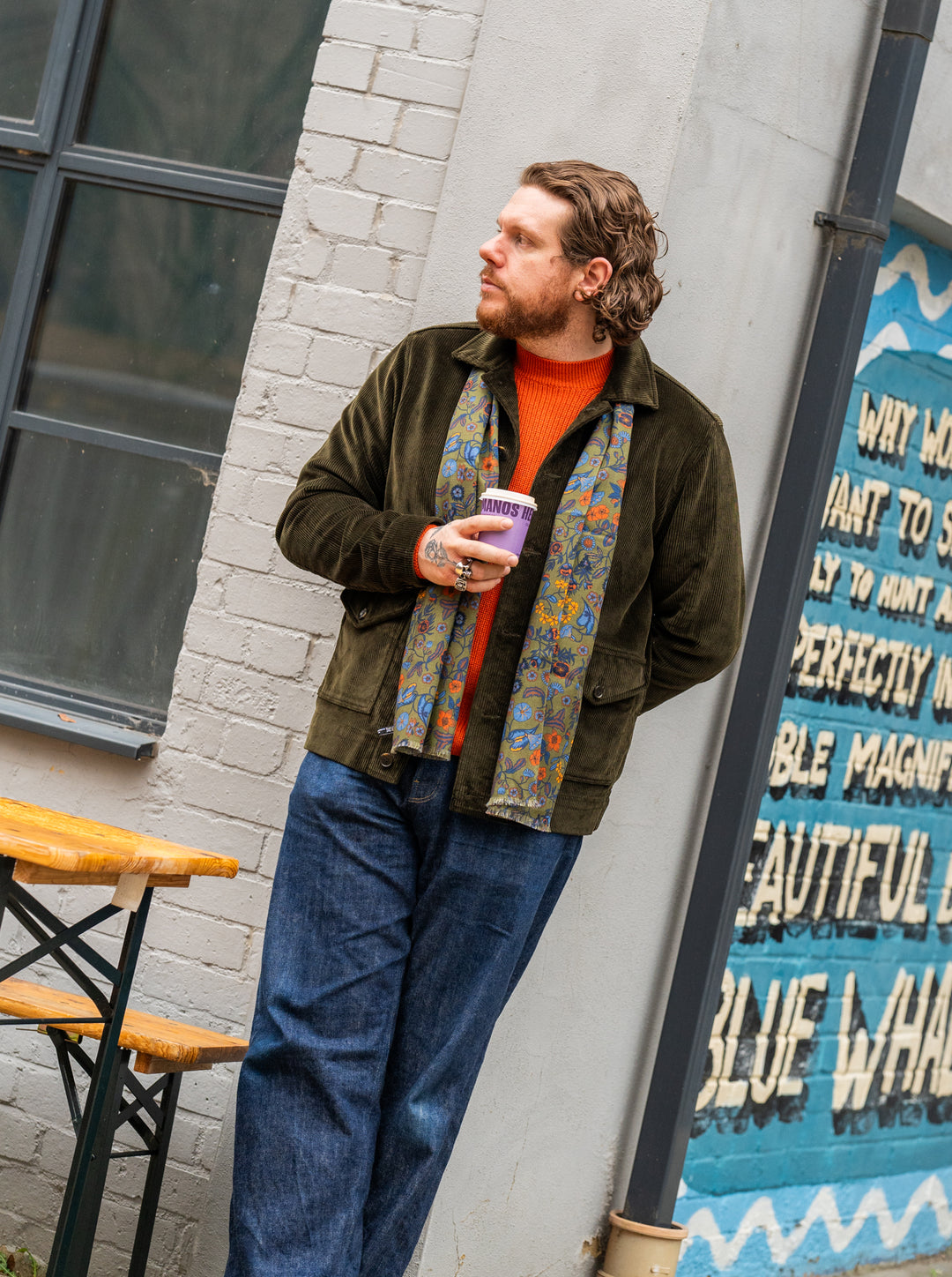 レア MISTERGENTLEMAN CORDUROY MA-1 Alpha Industries x The Cords MA-1 Bomber Jacket Corduroy Brown