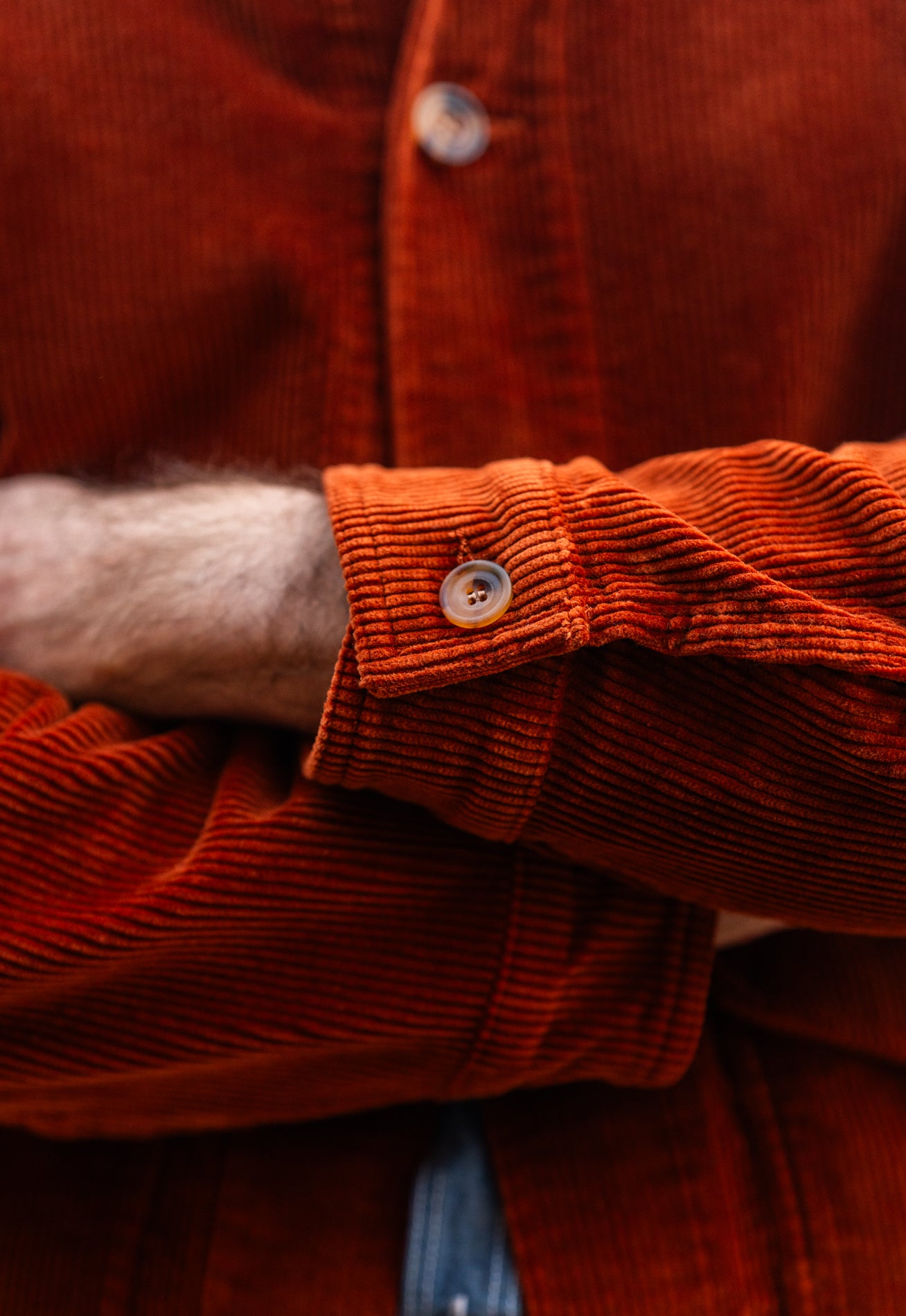 Blackhorse Lane Ateliers EC1 Rust Orange Corduroy Jacket | King's