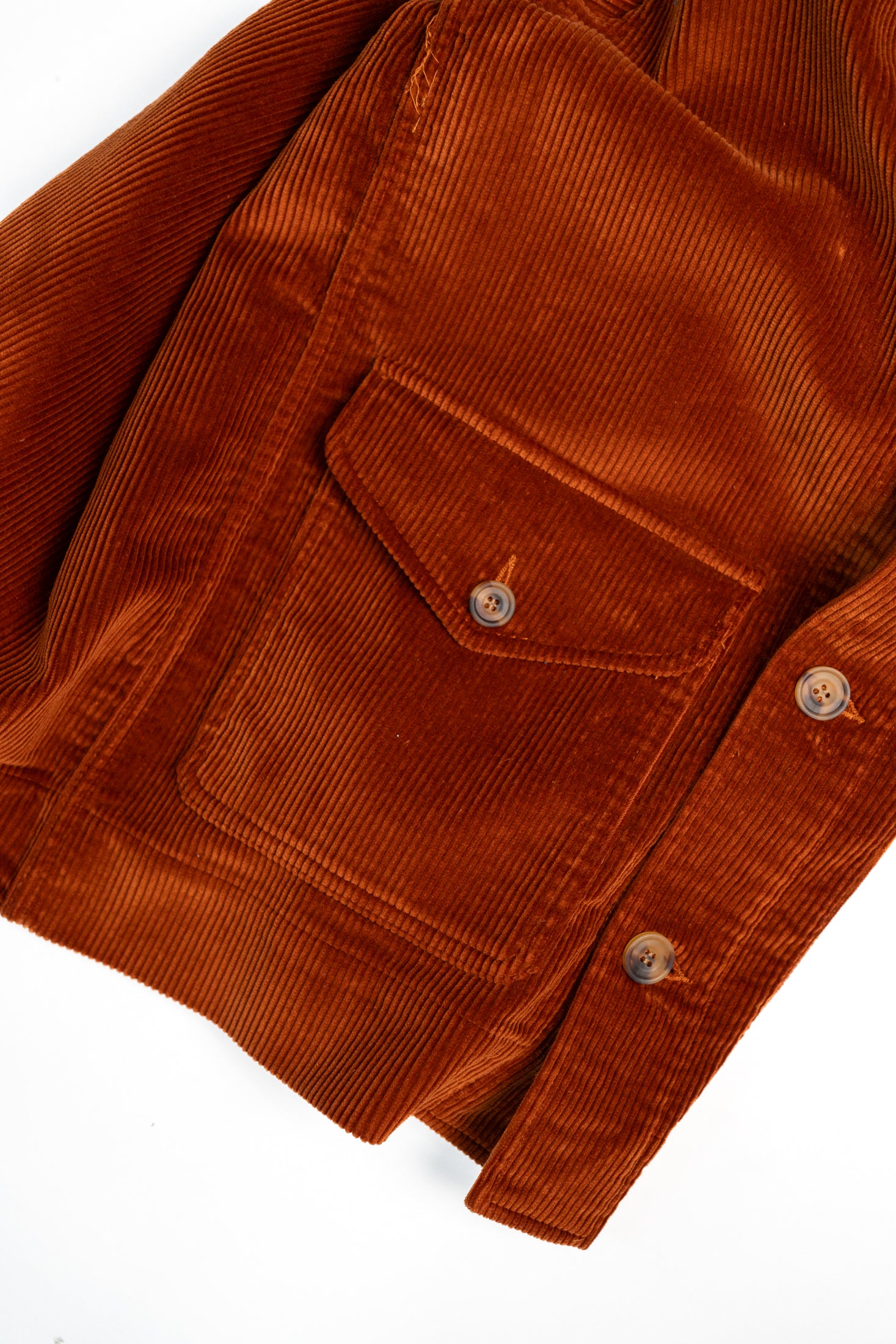 Blackhorse Lane Ateliers EC1 Rust Orange Corduroy Jacket | King's