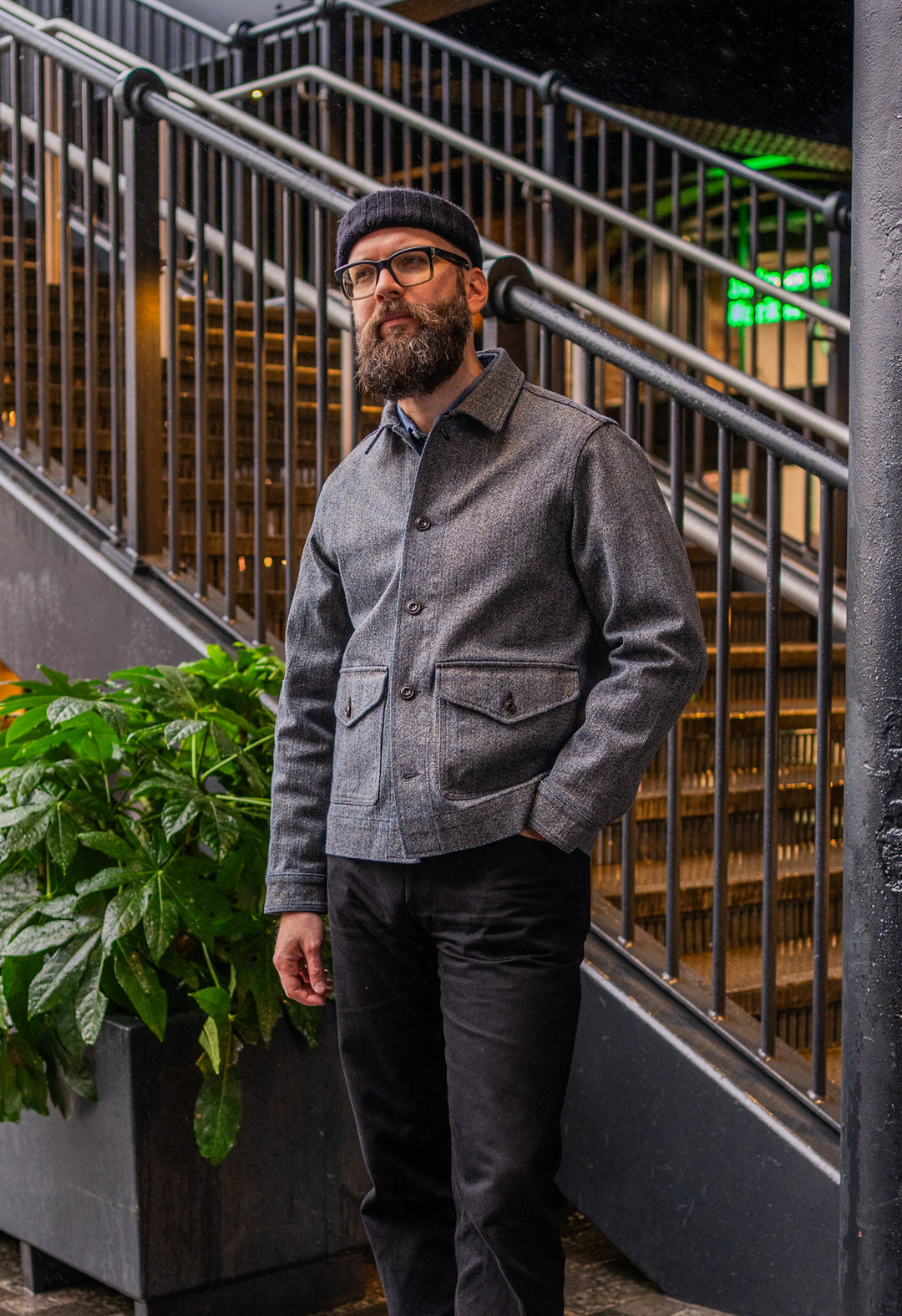 EC1 Indigo Salt & Pepper Jacket | Blackhorse Lane Ateliers