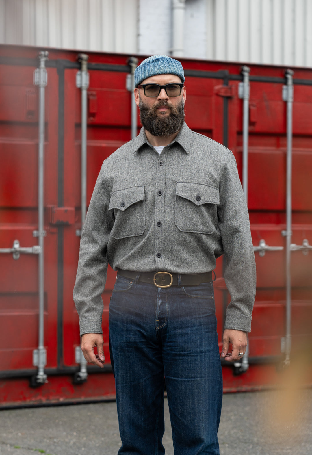 EC3 Men's Wool CPO Shirt Grey – Blackhorse Lane Ateliers