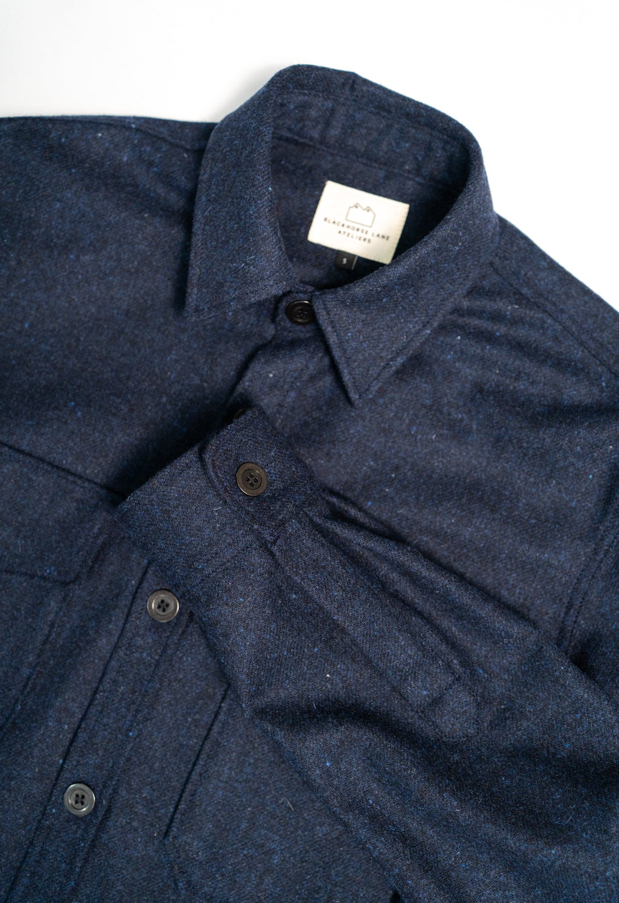 トップス everyone wool shirt (NAVY) a3dd9c9a3b3b4601306d92c269035a