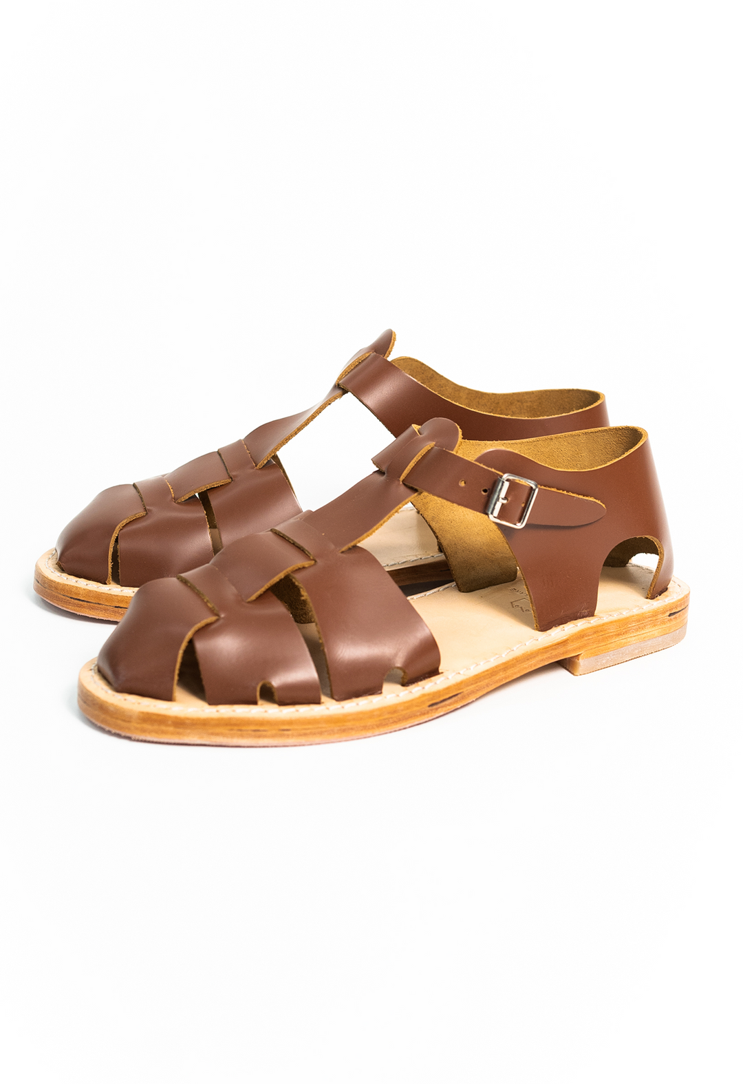 BROWN FRENCH MILITARY SANDALS | Blackhorse Lane Ateliers
