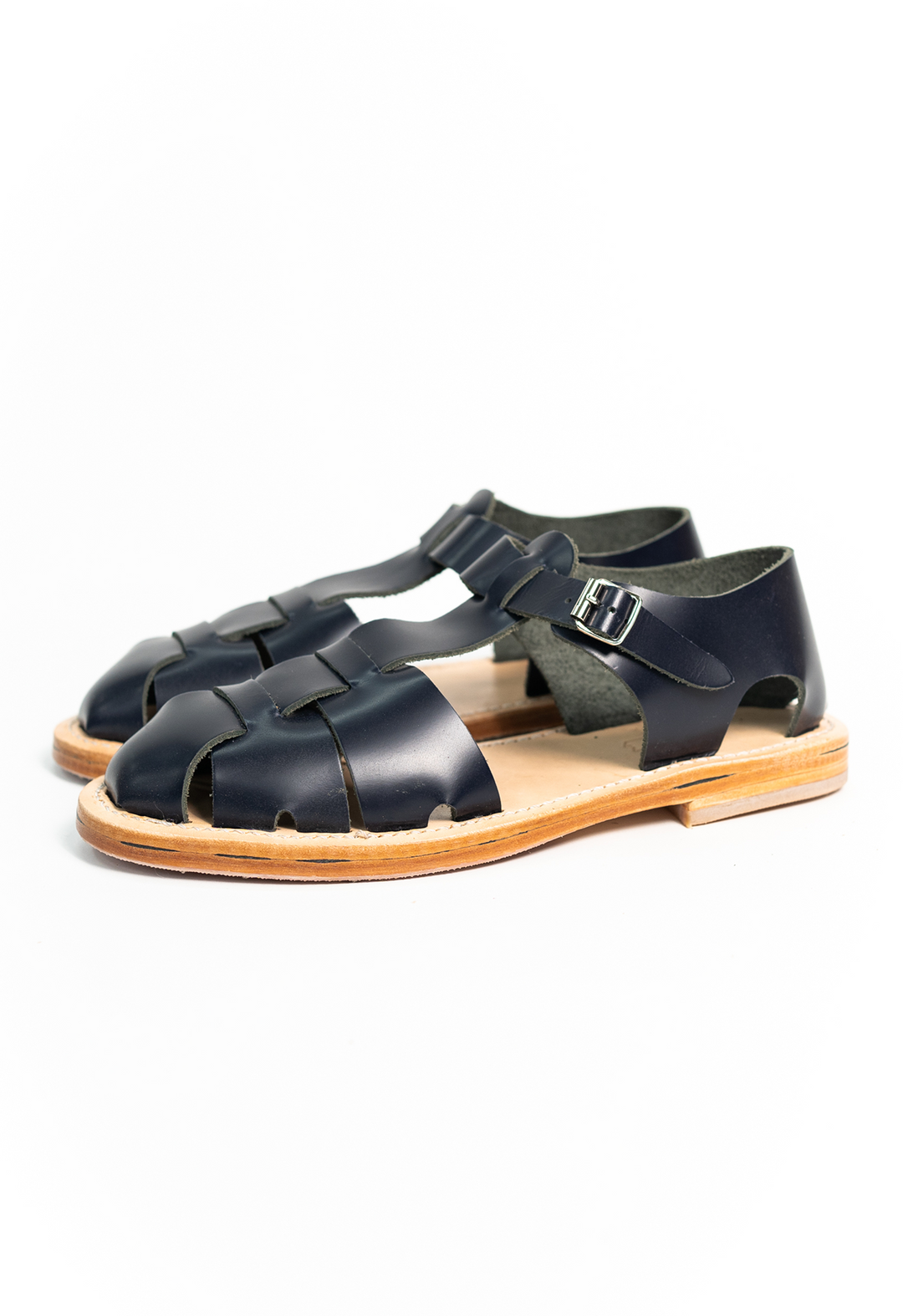 NAVY FRENCH MILITARY SANDALS | Blackhorse Lane Ateliers