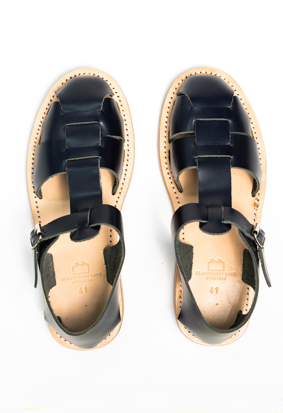 NAVY FRENCH MILITARY SANDALS | Blackhorse Lane Ateliers