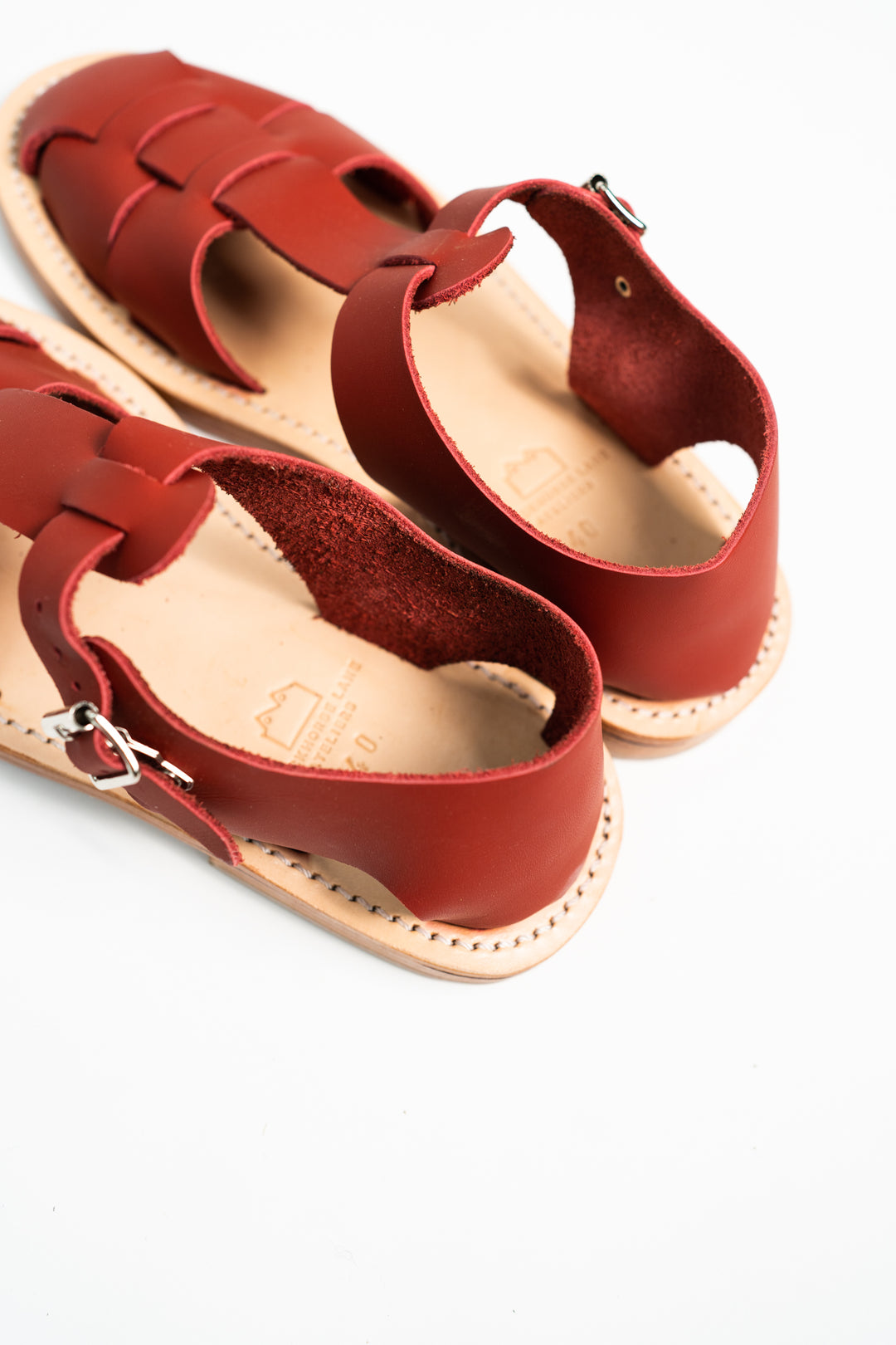 RED FRENCH MILITARY SANDALS | Blackhorse Lane Ateliers