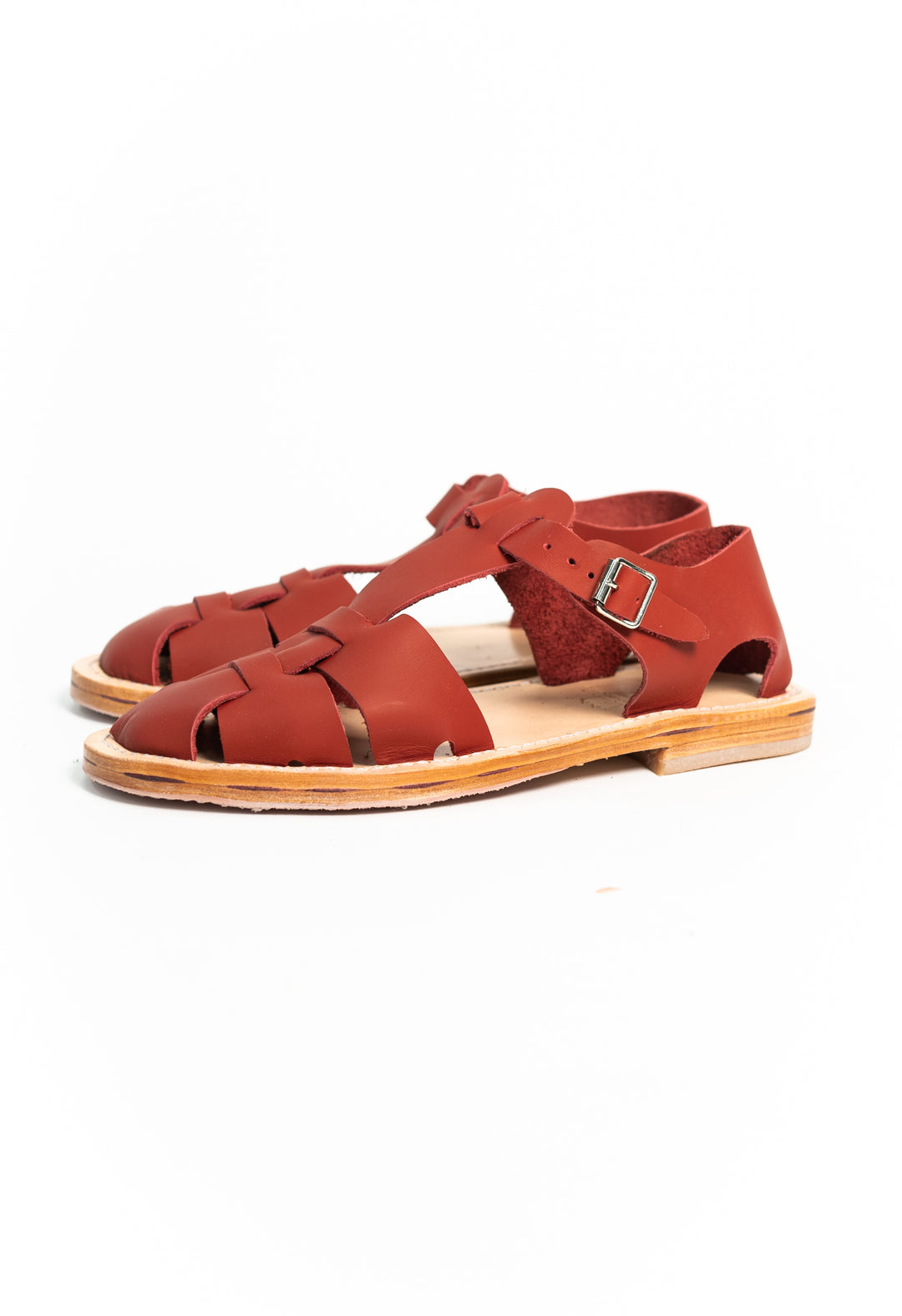 RED FRENCH MILITARY SANDALS | Blackhorse Lane Ateliers