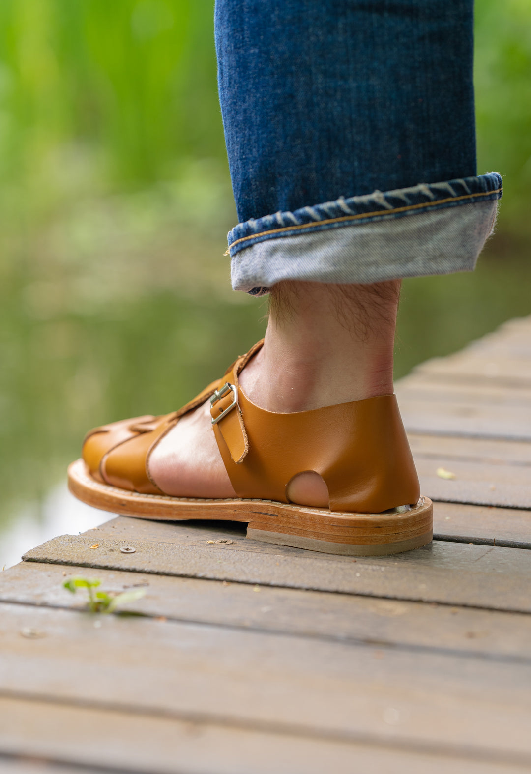 TAN FRENCH MILITARY SANDALS | Blackhorse Lane Ateliers