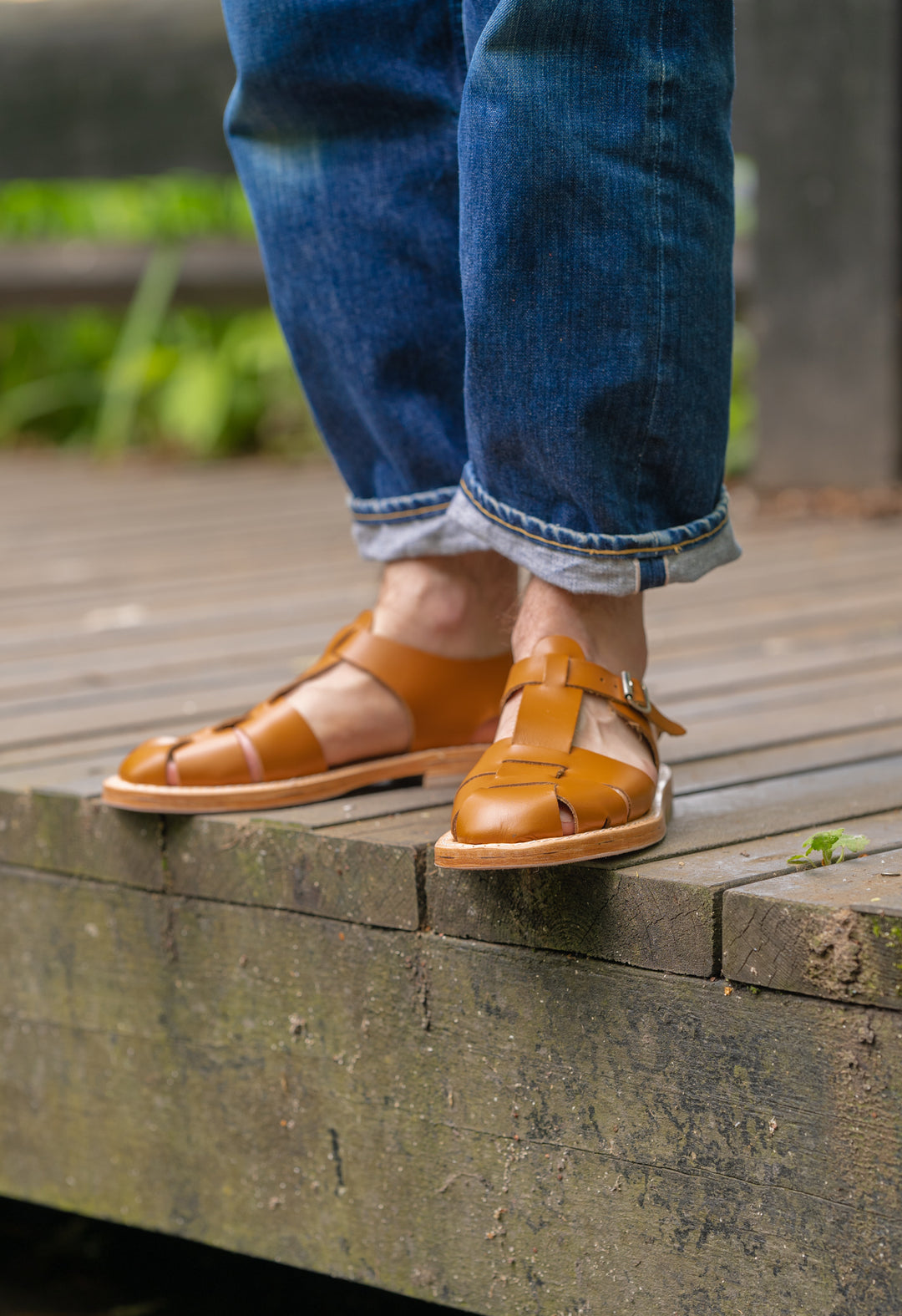 TAN FRENCH MILITARY SANDALS | Blackhorse Lane Ateliers