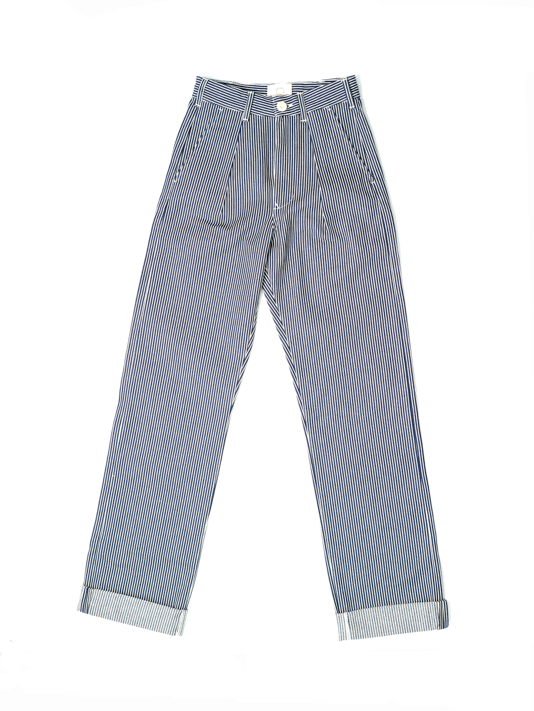 N1 Loose Hickory Stripe 10oz Japanese Twill Unisex Trousers Blackhorse Lane Ateliers Blackhorse Lane Ateliers