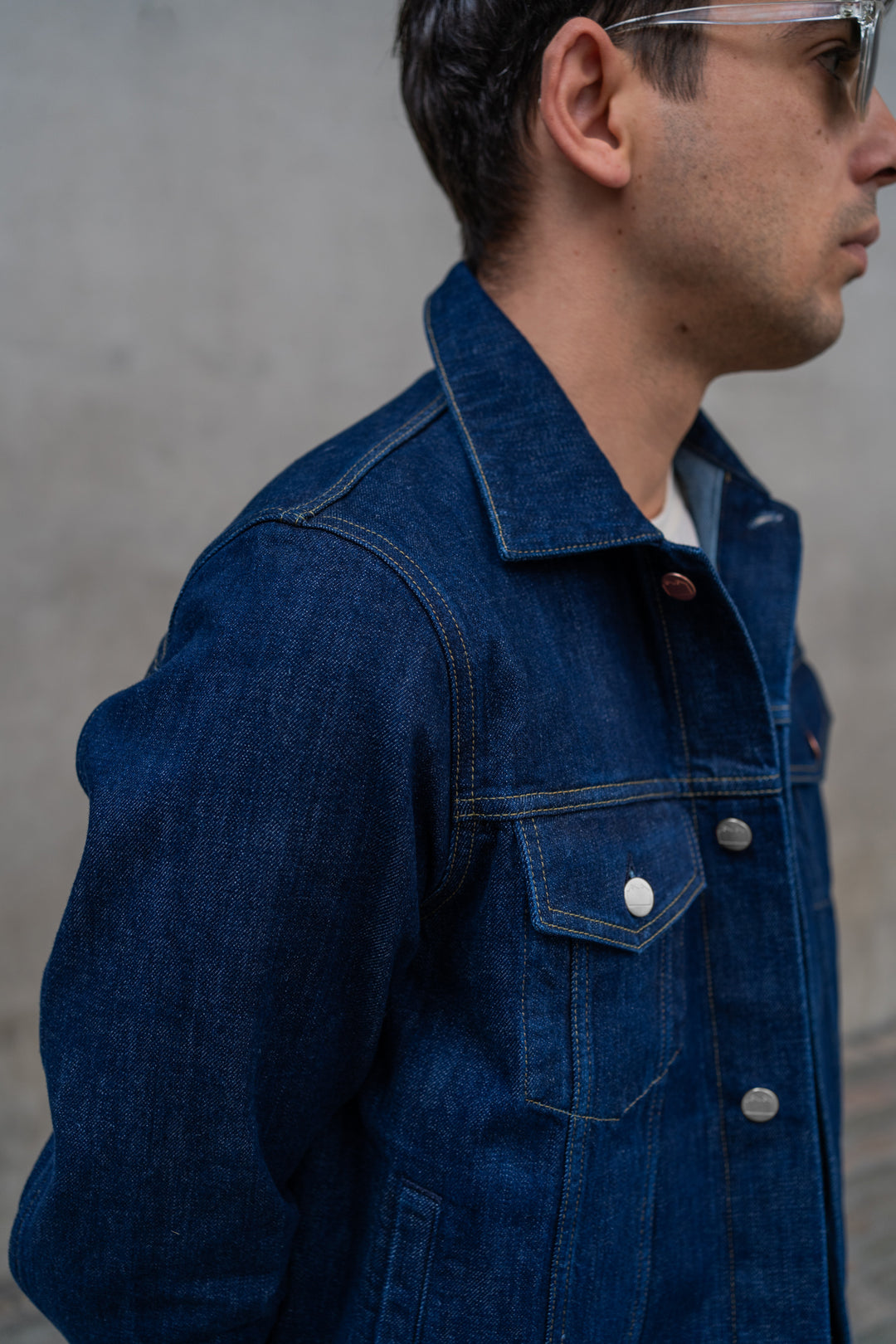 レアBLACKHORSE LANE ATELIERS デニム ジャケット NW6 Type 3 Trucker Denim Jacket 13.75oz Italian Selvedge