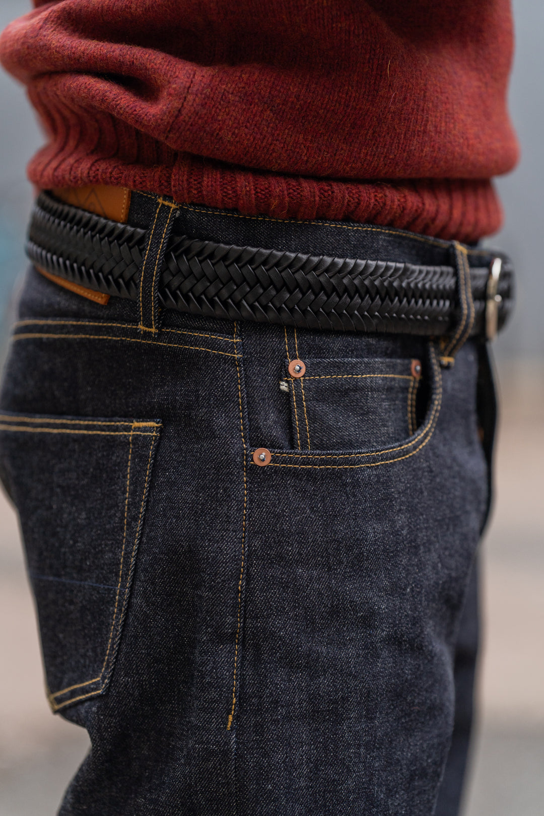 NW8 Heritage Slim 14oz Indigo Japanese Raw Selvedge Mens Jeans
