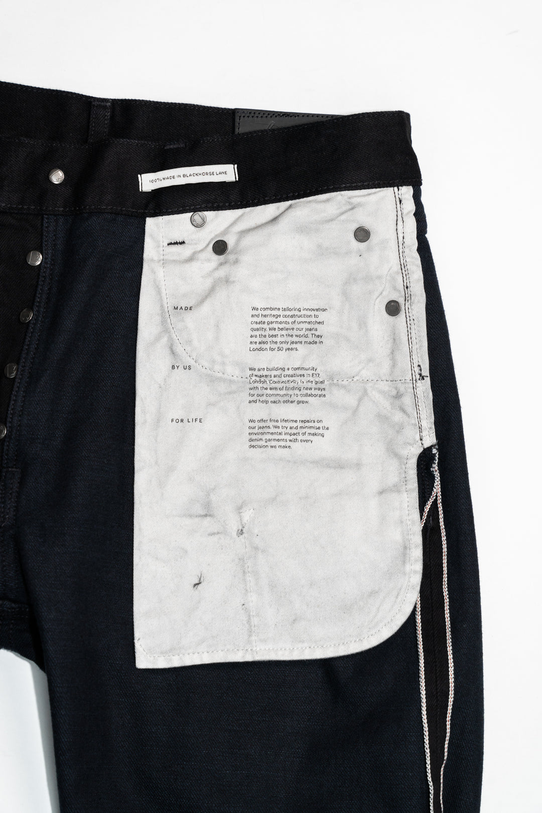 NW8 Heritage Slim Rinsed 'Stay Black' 14.5oz Italian Selvedge Mens