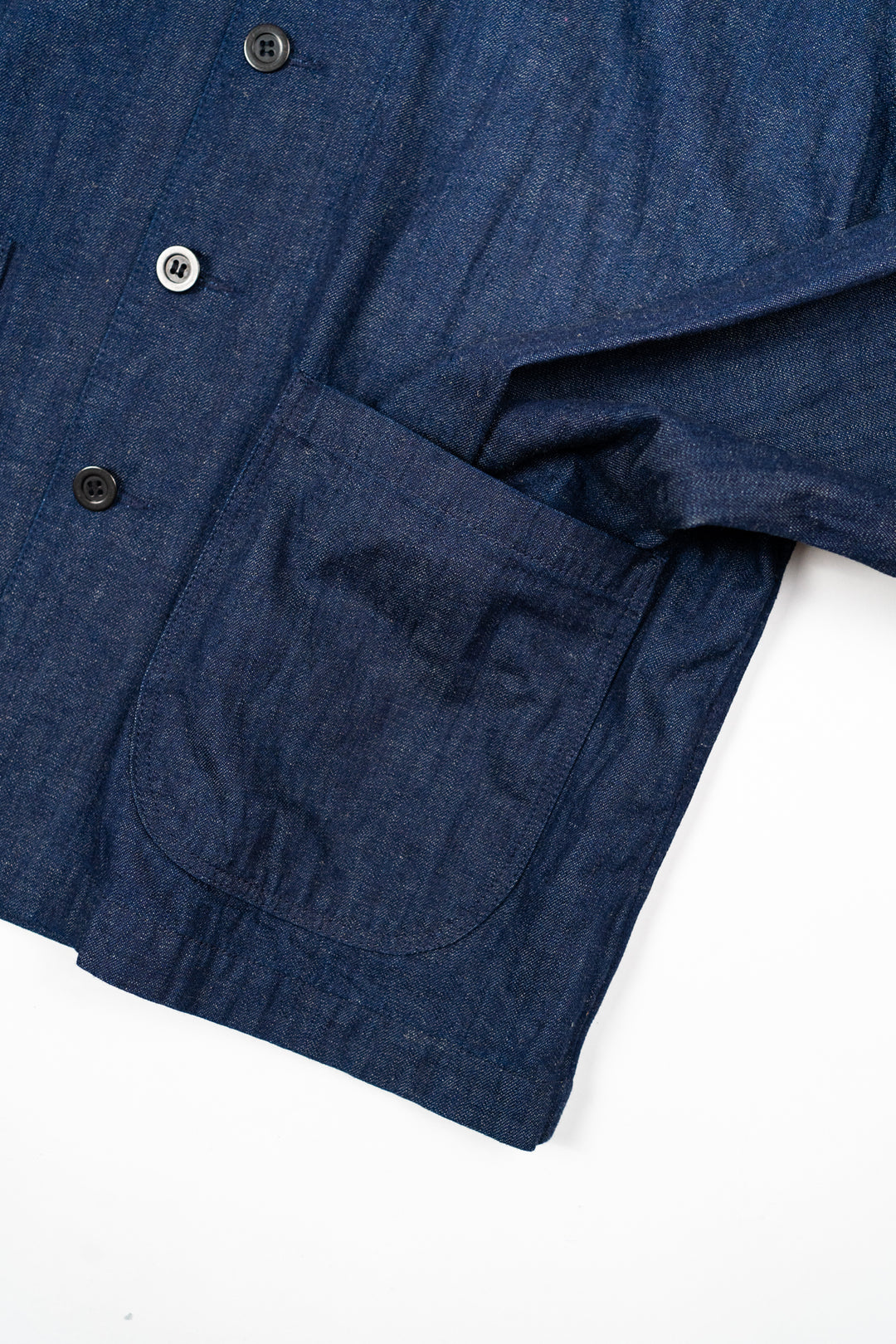 SE4 Shawl Collar Deck Jacket 11oz Japanese Denim| Blackhorse Lane