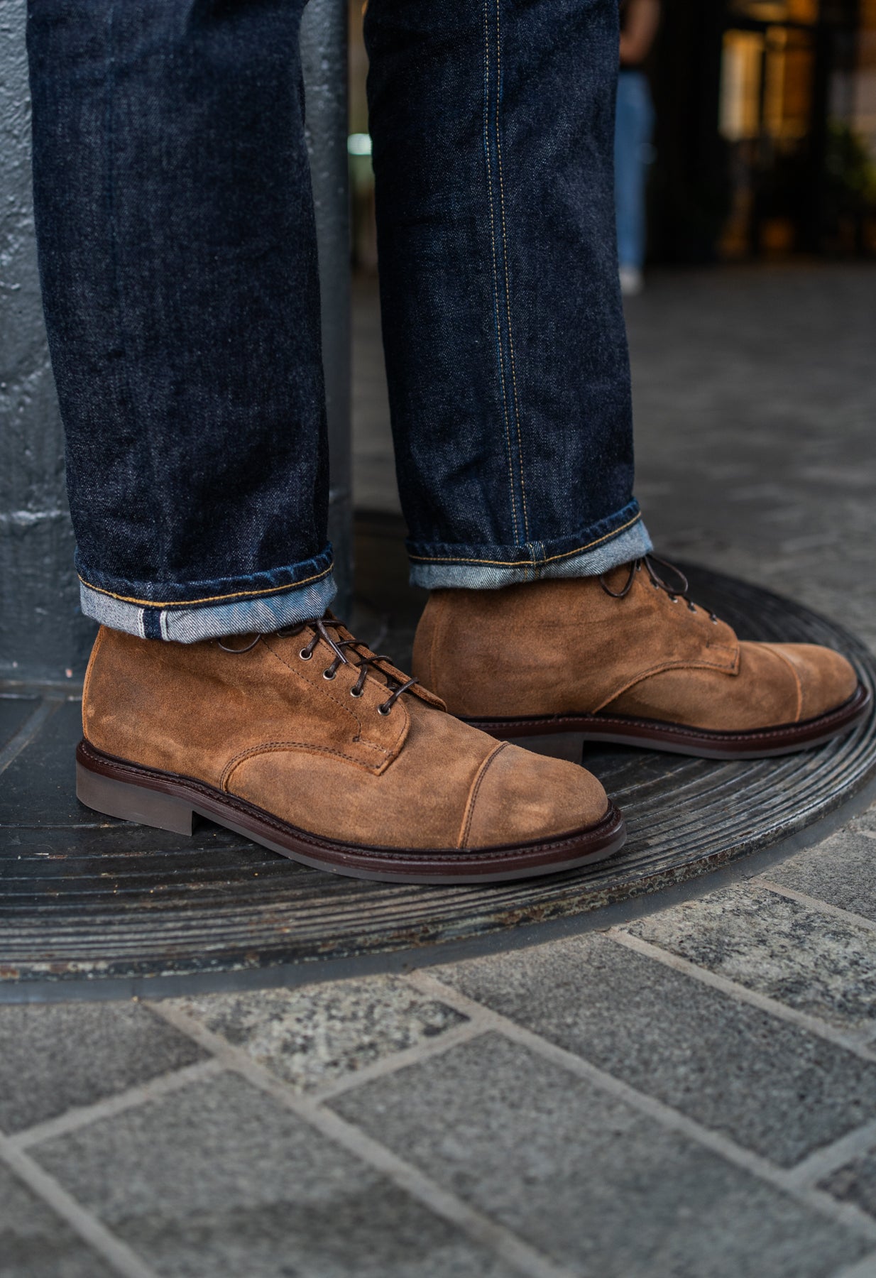 靴 SANDERS Military Derby Boot D. B. Suede SANDERS Military Derby Boot D. B. Suede