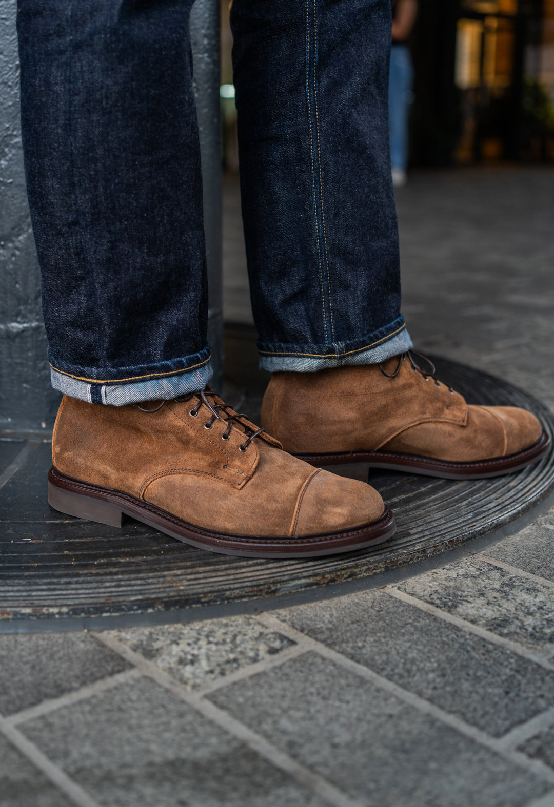 SANDERS Military Derby Boot D. B. Suede