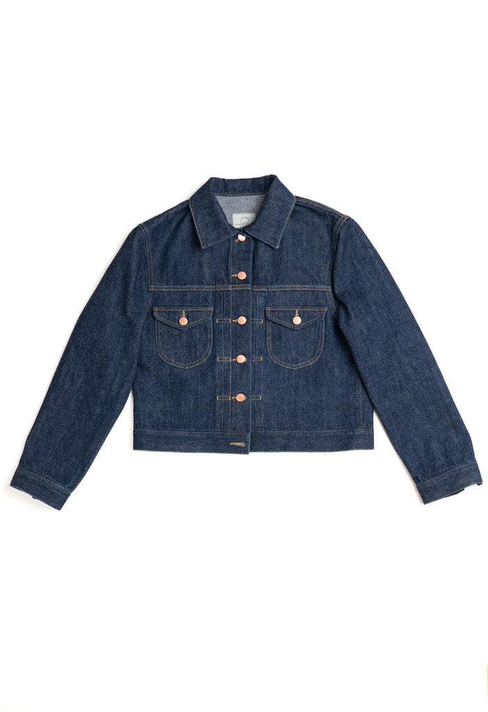 W9 Women's Type II Denim Jacket 13oz Japanese Rinse Selvedge
