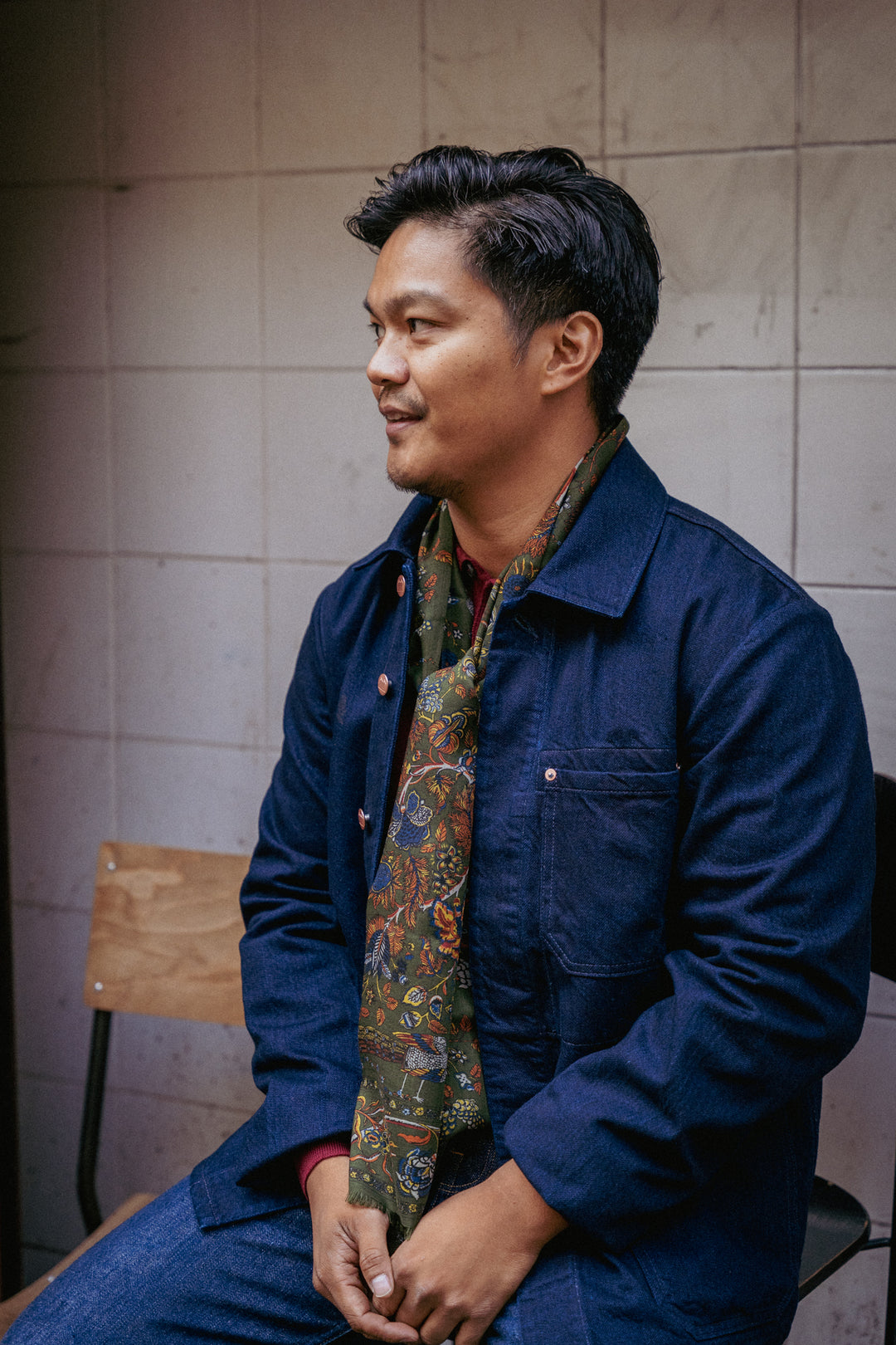 E17 Double Indigo Japanese Mens Chore Jacket | Blackhorse Lane