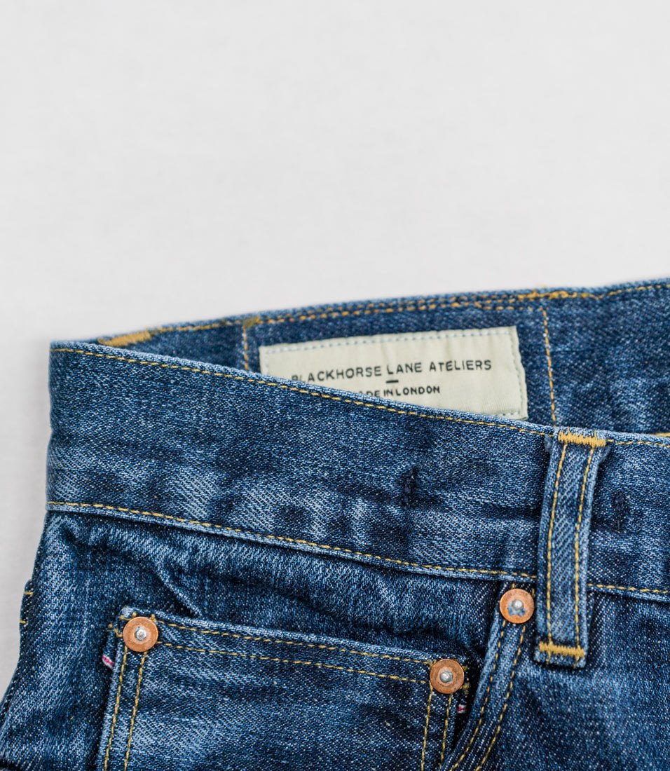 E10 Classic Straight Washed Indigo 13oz Turkish Selvedge Womens