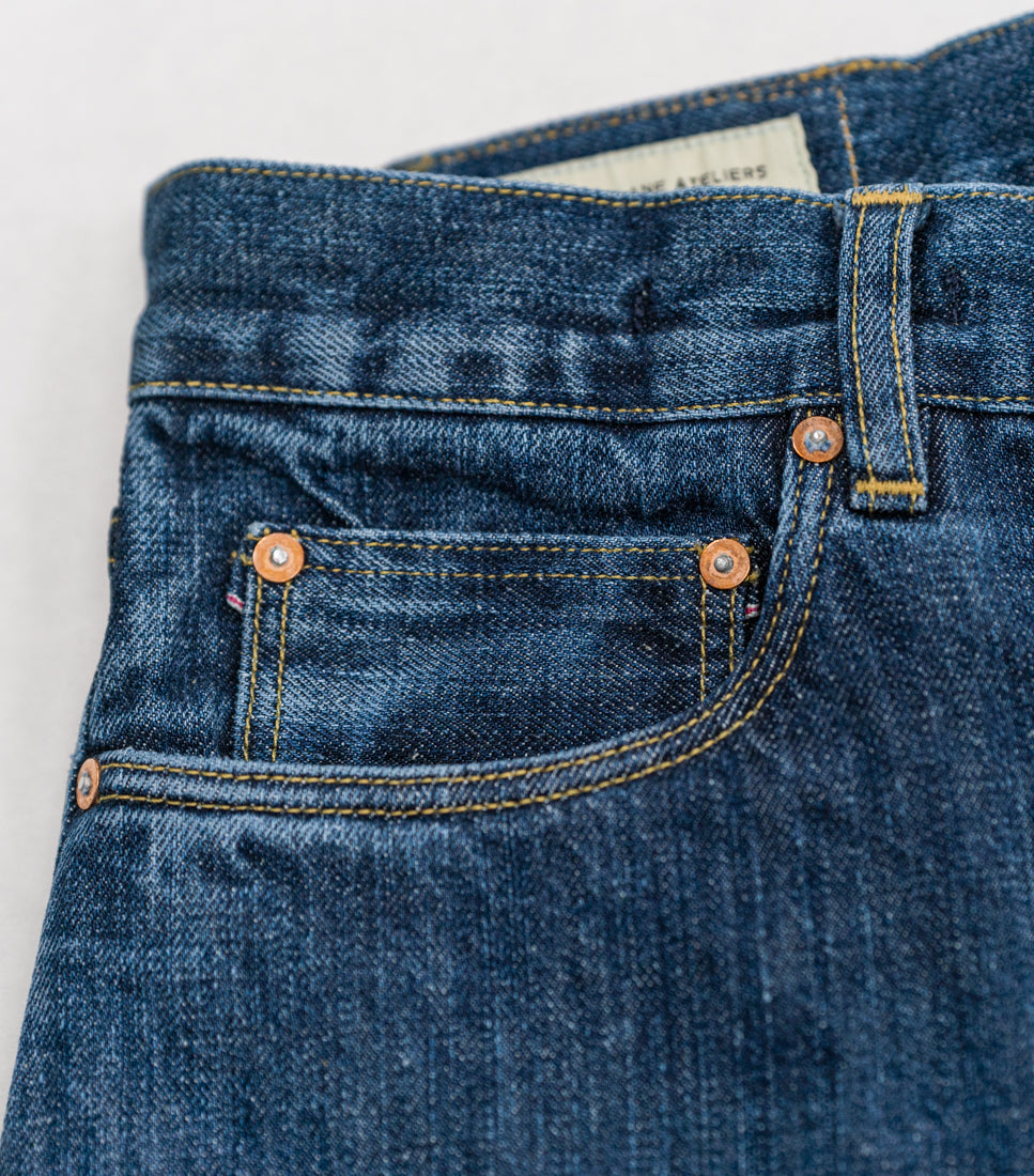 Blackhorse Lane Ateliers E10 Classic Straight Washed Indigo 13oz