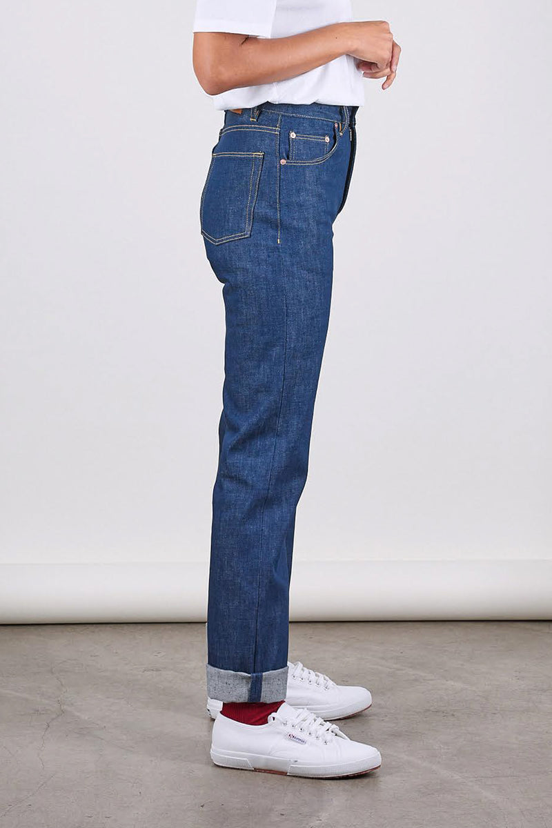E10 Classic Straight Indigo 14.5oz Turkish Raw Organic Womens Jeans ...