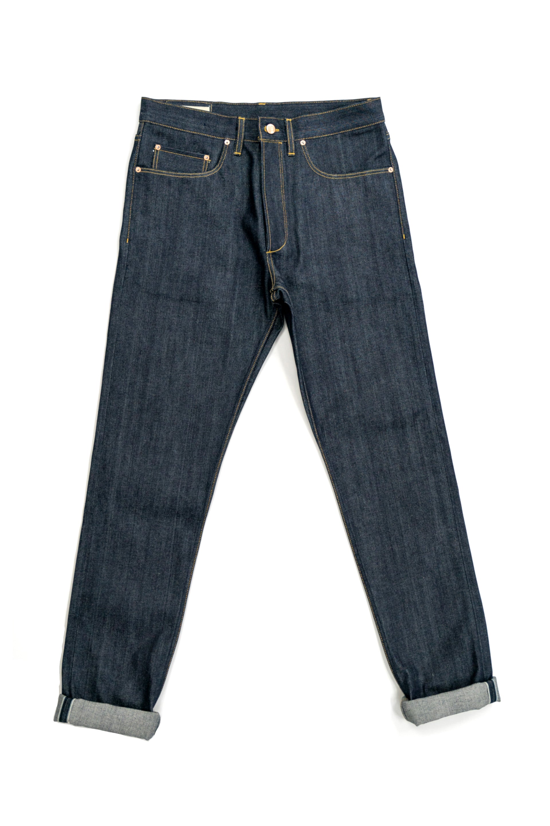 E8 Slim Tapered Indigo 14oz Japanese Raw Selvedge Mens Jeans
