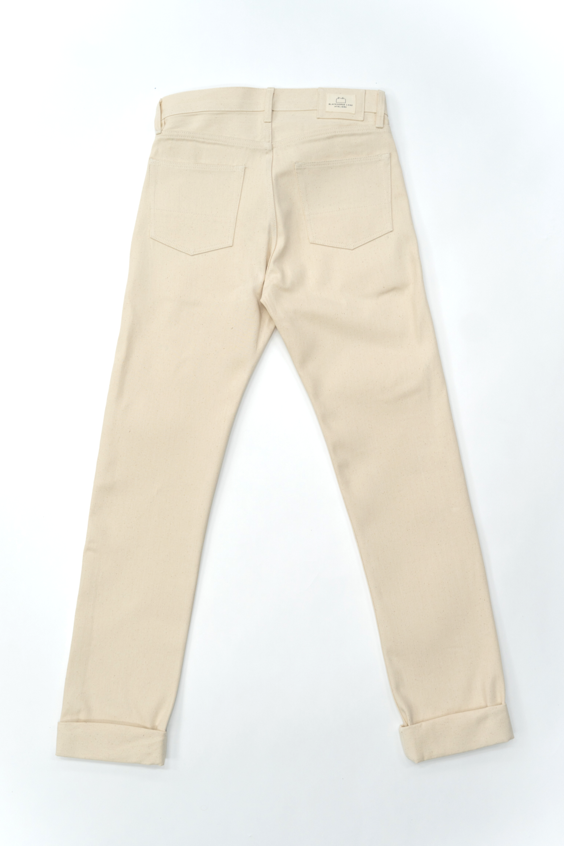 NW1 Relaxed Heritage Ecru 13oz Italian Raw Mens Jeans