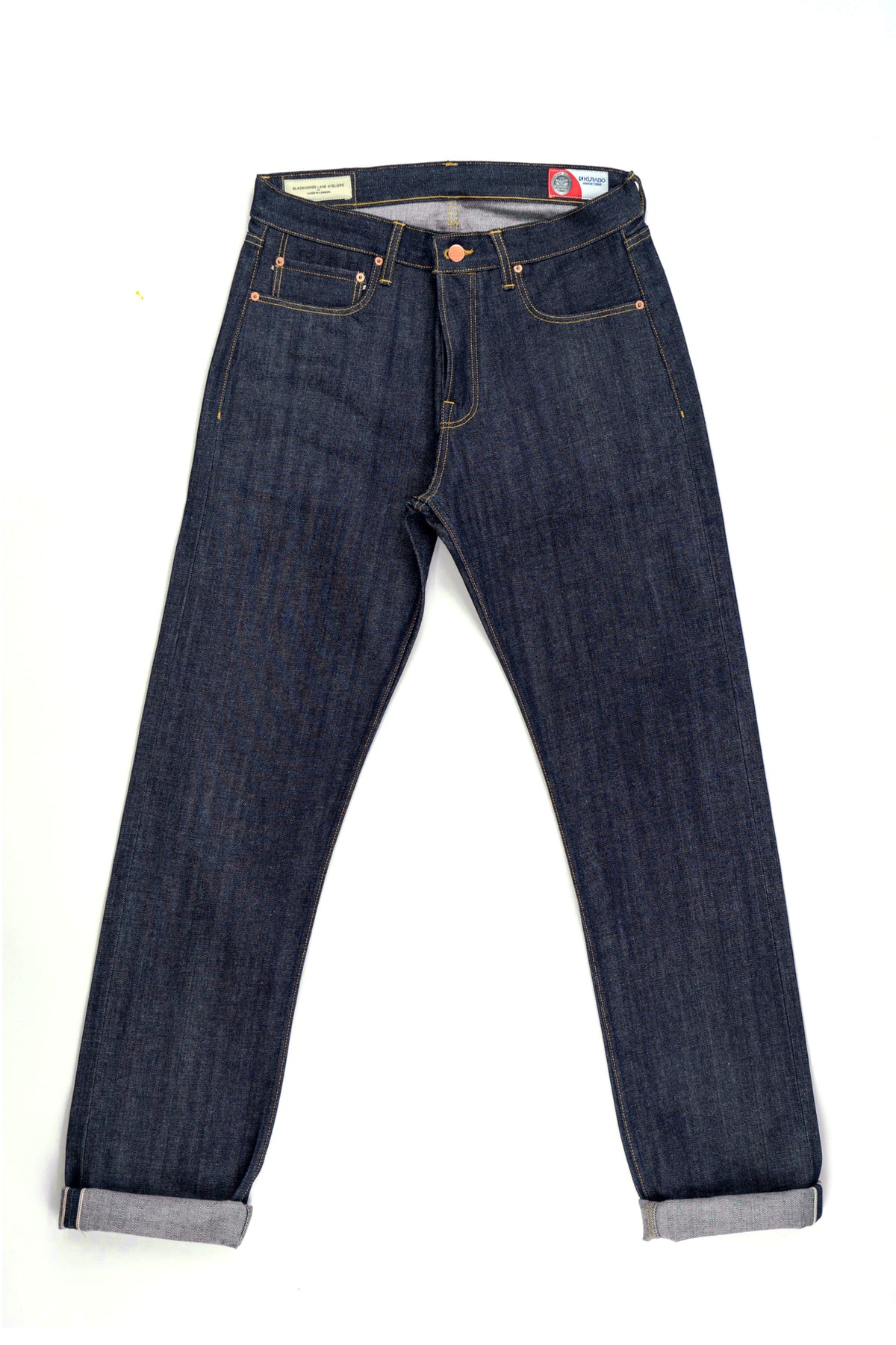 NW1 Relaxed Heritage Indigo 14oz Japanese Raw Selvedge Mens Jeans