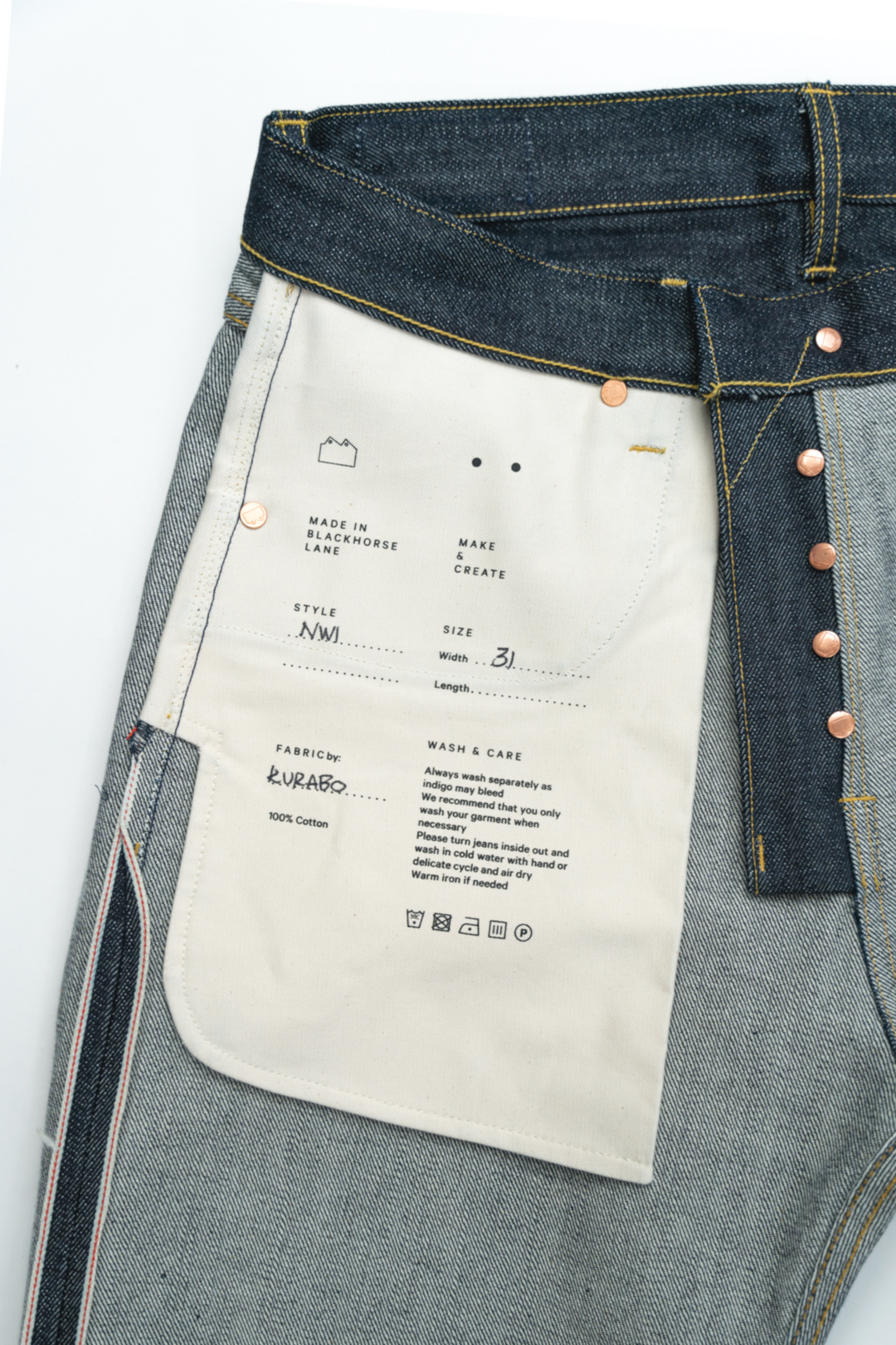 NW1 Relaxed Heritage Indigo 14oz Japanese Raw Selvedge Mens Jeans NW1 Relaxed Heritage Indigo 14oz Japanese Raw Selvedge Mens Jeans