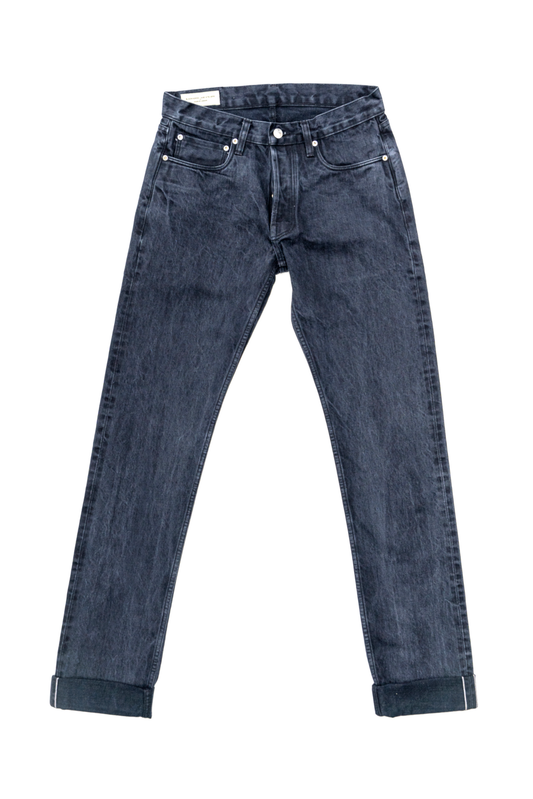 NW8 Heritage Slim Washed Black 15oz Italian Selvedge Mens Jeans NW8 Heritage Slim Washed Black 15oz Italian Selvedge Mens Jeans