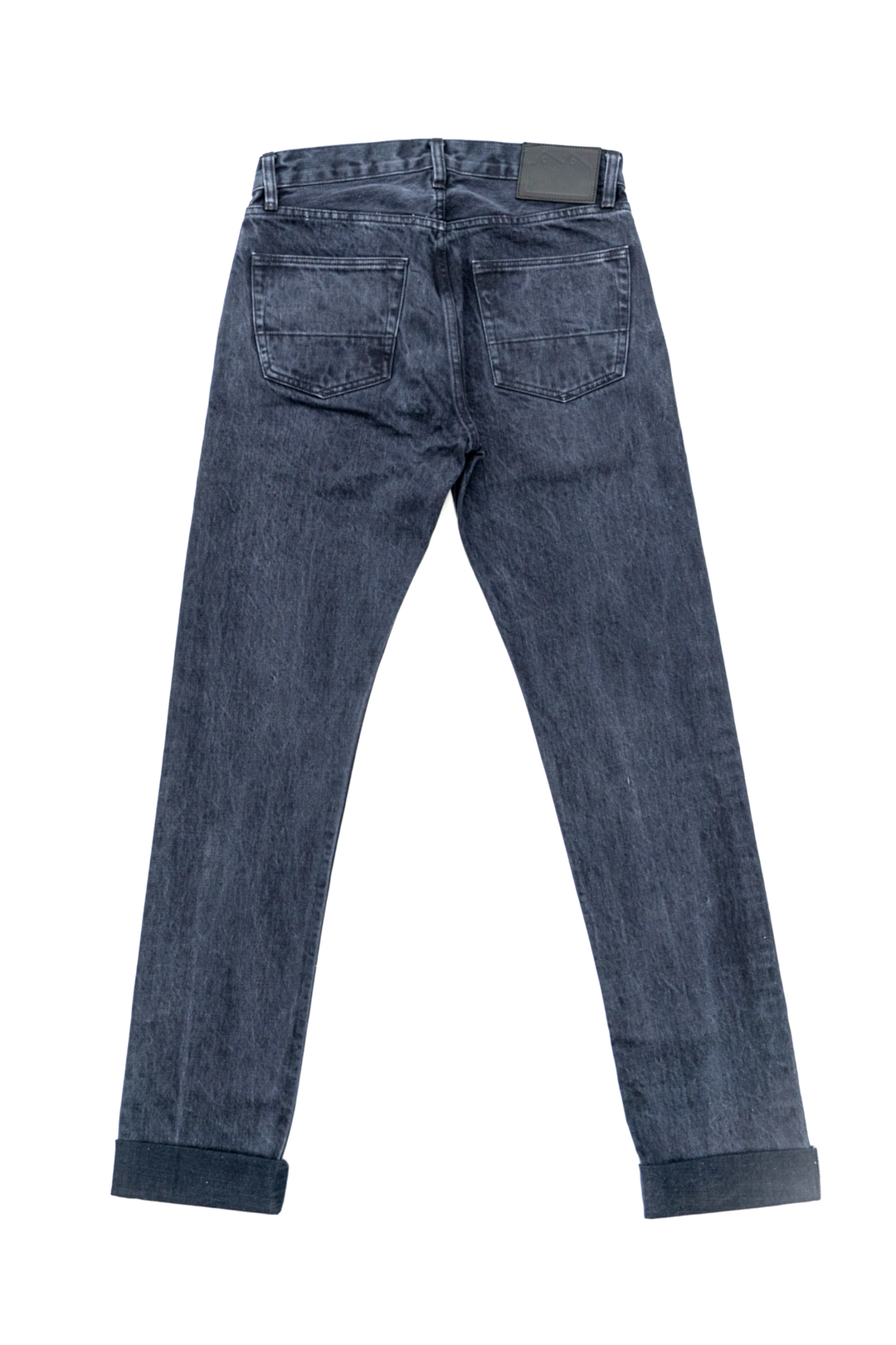 NW8 Heritage Slim Washed Black 15oz Italian Selvedge Mens Jeans