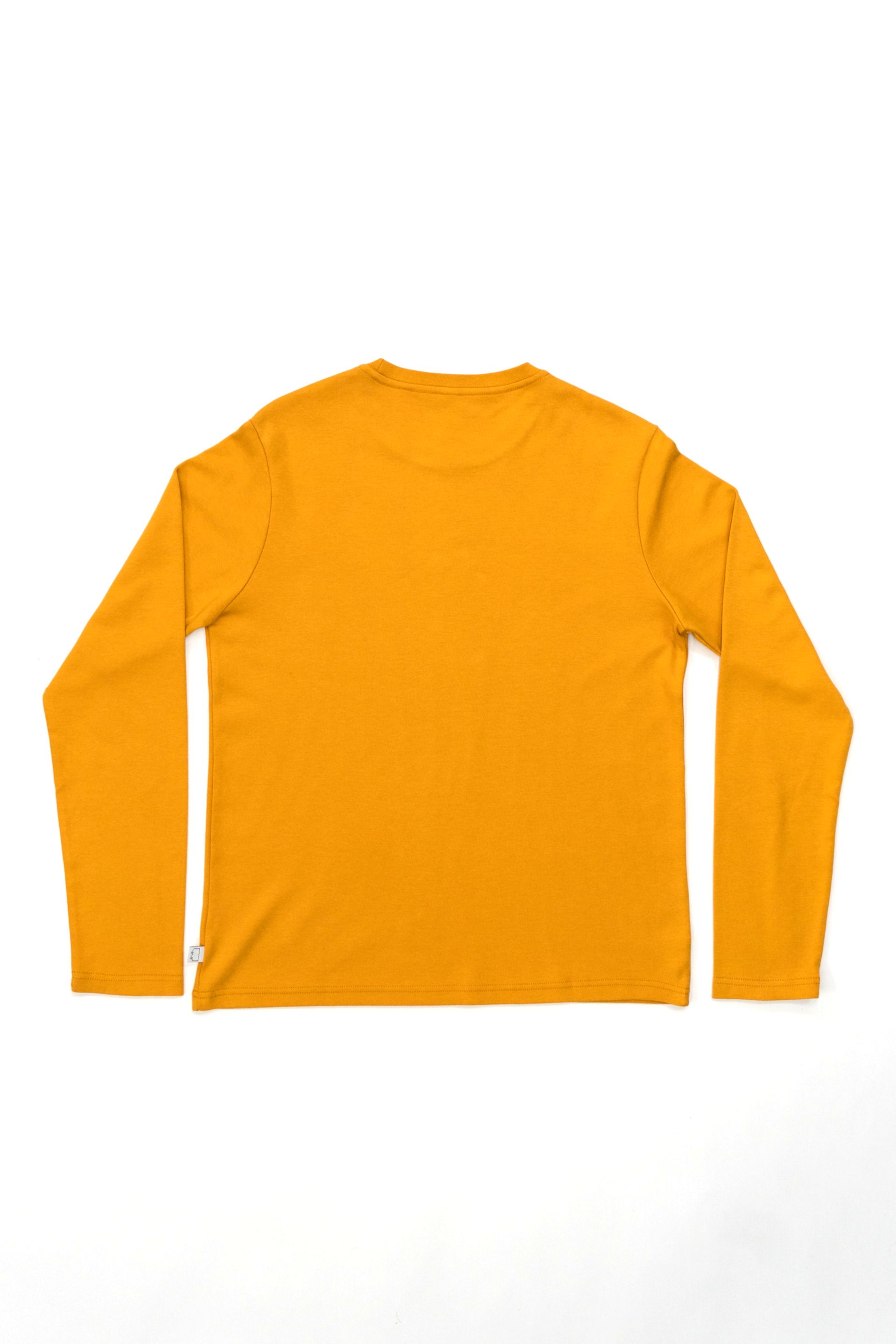 Plain yellow long sleeve shirt cheap
