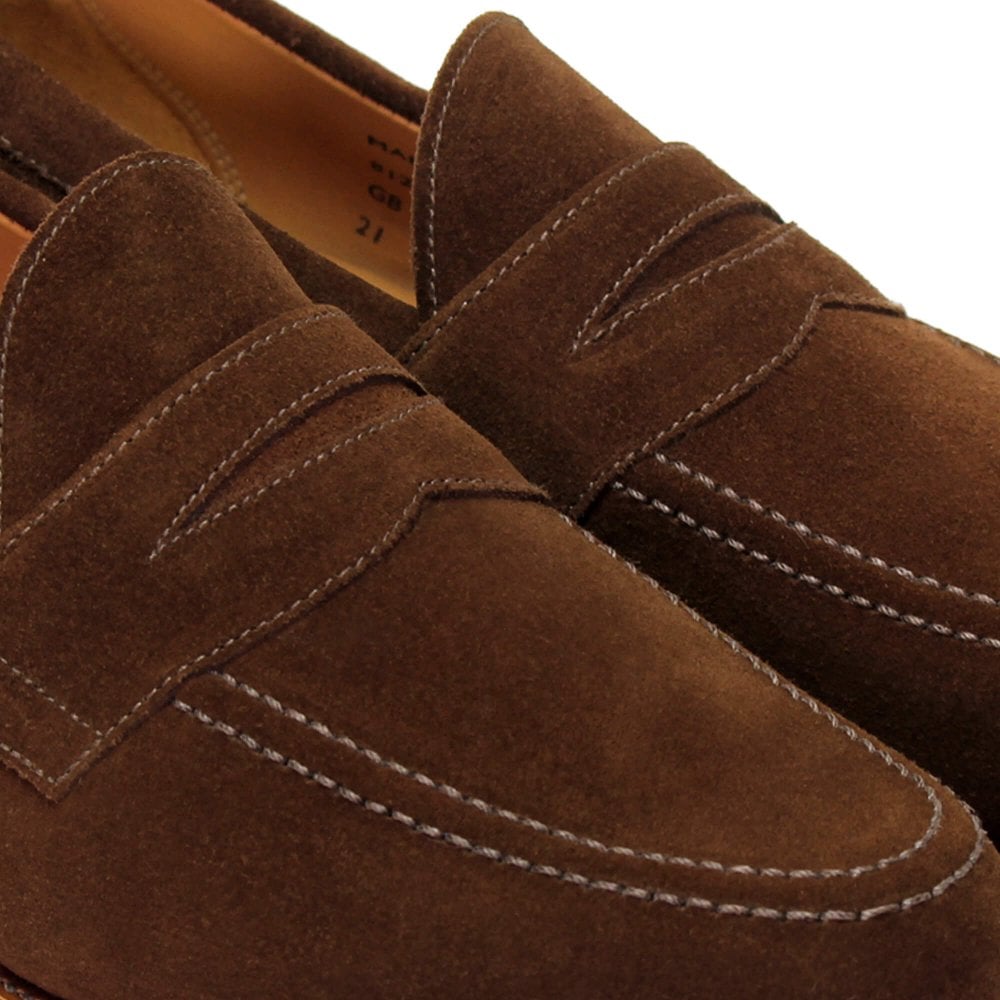 SANDERS Aldwych Polo Snuff Suede Penny Loafer | Blackhorse Lane