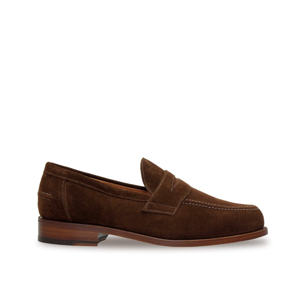 SANDERS Aldwych Polo Snuff Suede Penny Loafer | Blackhorse Lane