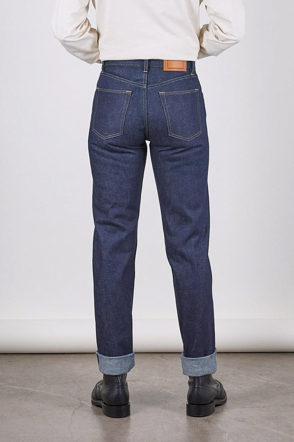 WC2 Relaxed Indigo 14oz Raw Selvedge Womens Jeans Blackhorse Lane Ateliers – Blackhorse Lane Ateliers